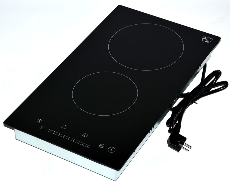 K&H Domino 2 Burner 12" Electric Radiant Ceramic Cooktop 220V CERV3002